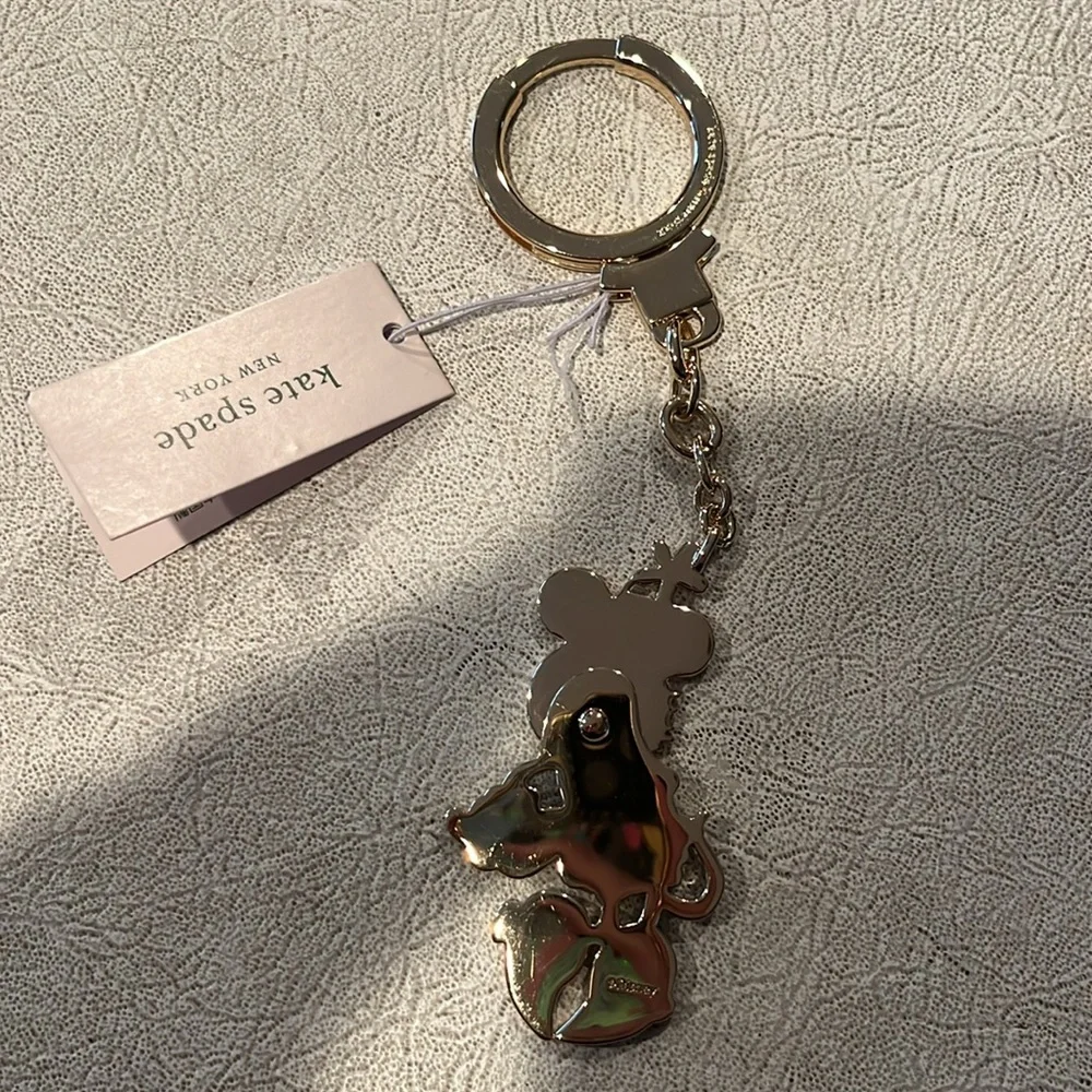 Kate spade x Disney Minnie Mouse keychain NWT